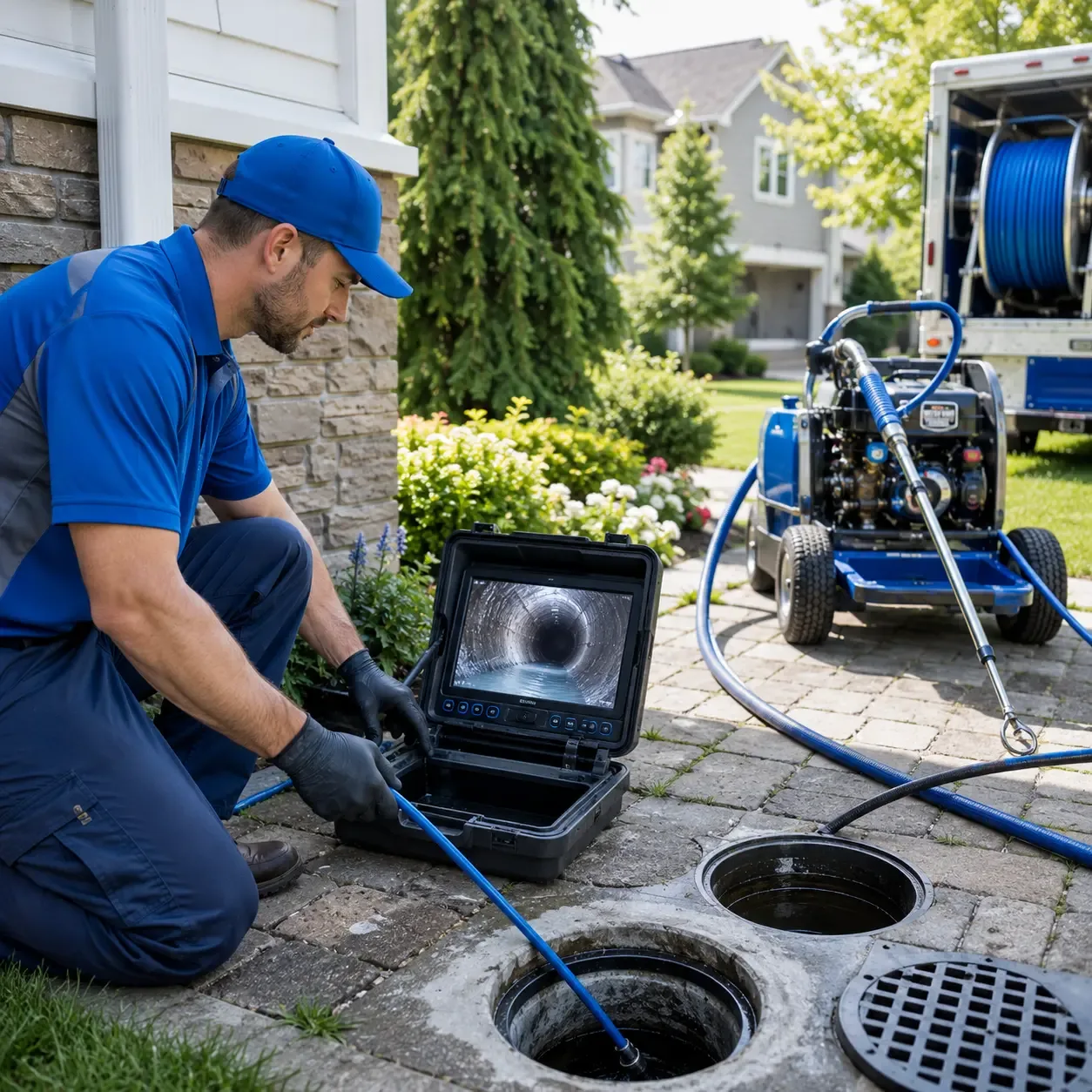 Outdoor drain cleaning professionals serving Corsicana, TX